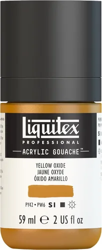Miniatura 11 de Liquitex Professional - Gouache acrílico profesional, botella de 2 onzas (59 ml), blanco titanio