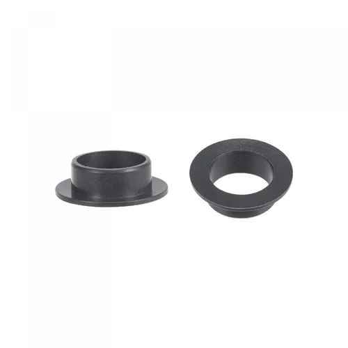 Miniatura 4 de uxcell Rodamientos de manga con bridas 0.472 in Diámetro 0.551 in OD 0.236 in Longitud POM Envueltos Bujes sin aceite Negro 4pcs