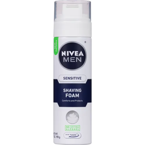 Miniatura 12 de NIVEA MEN - Espuma de afeitado sensible con vitamina E, extractos calmantes de manzanilla y hamamelis, paquete de 6 latas de 7 onzas