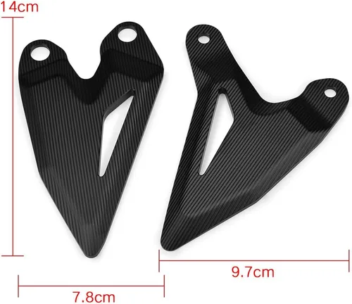Miniatura 8 de Accesorios de la motocicleta Rider Pies delantero Reposapiés Juego de placas de talón Protector (para vehículo Kawasaki) NINJA400 Z400 NINJA 400 500