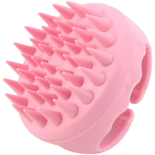 BTYMS Cepillo De Champú De Cuero Cabelludo De Silicona Para El Cabello Cepillo De Limpieza Exfoliante Cepillo De Limpieza Para La Ducha - Rosa
