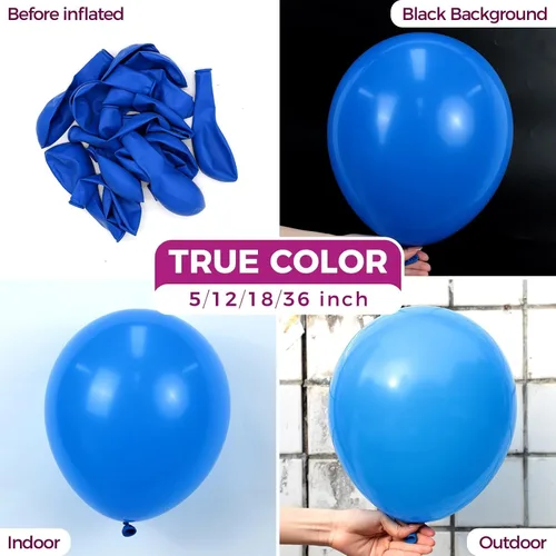 Miniatura 218 de Bezente - Globos de 5 pulgadas de látex redondos pequeños para revelación de género, despedidas de soltera, cumpleaños, bodas y aniversarios, aptos