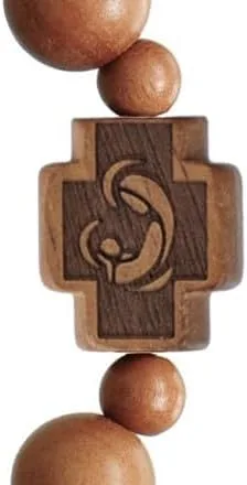 Miniatura 4 de Pulsera Rosario Madera de Azufaifo Stretch 0.394 in