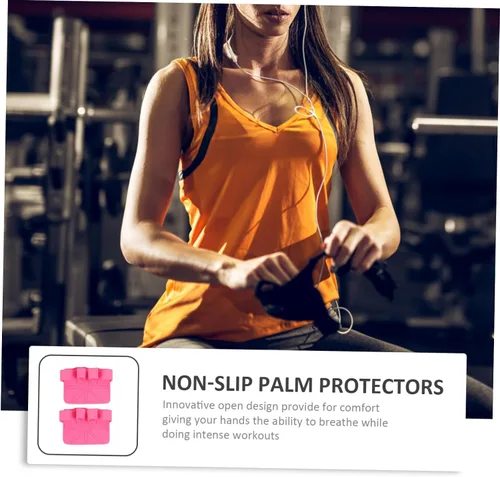 Miniatura 5 de BESPORTBLE 1 par de guantes de entrenamiento de palma para levantamiento de pesas, guantes de entrenamiento de pesas, entrenamiento cruzado