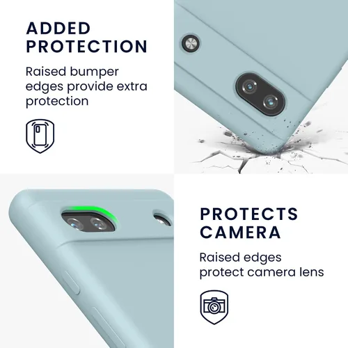 Miniatura 379 de kwmobile Funda Compatible con Google Pixel 6 Pro - Funda de teléfono de silicona TPU con acabado suave - Azul Arrecife