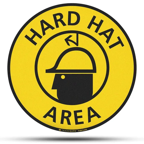 Miniatura 16 de TRADESAFE Adhesivo antideslizante para el suelo del área del casco español – Señal de precaución del Área de USO De Cascos, letrero de vinilo