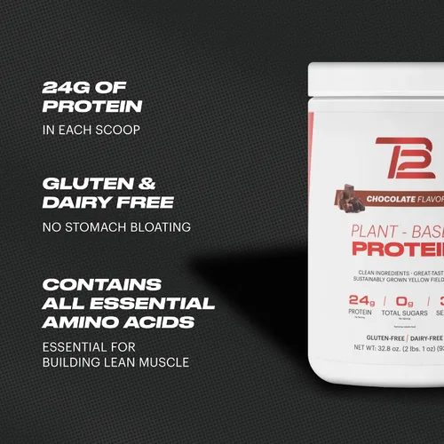 Miniatura 5 de TB12 Proteína en polvo a base de plantas de Tom Brady, 24g de proteína de guisante vegana, baja en azúcar, baja en carbohidratos, sin OMG, reemplazo