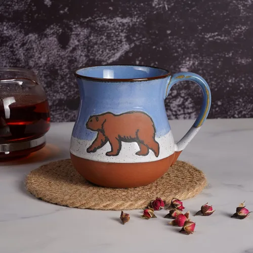 Miniatura 3 de MPotTo Taza de cerámica con oso polar de 16 onzas, taza de café novedosa para hombres y mujeres, regalo de cumpleaños para hombres y mujeres, regalo