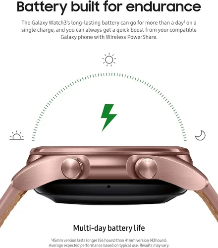 Miniatura 4 de Samsung Reloj inteligente Galaxy Watch 3 (1.614 pulgadas, GPS, Bluetooth, LTE desbloqueado) con monitoreo avanzado de salud, seguimiento de fitness