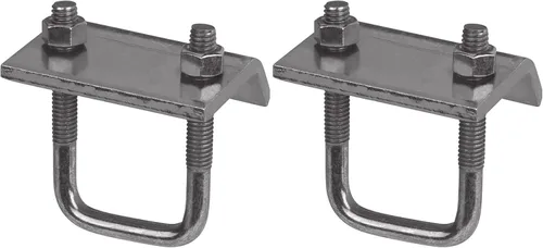 Miniatura 2 de Newhouse Electric Abrazadera de puntal de canal a haz con perno en U - galvanizado plateado