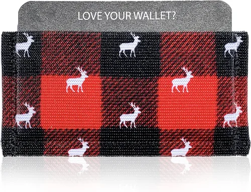 Miniatura 2 de Infinity Wallet - Cartera minimalista para hombre y mujer.., Caza de ciervos, Bolsillo doble con bolsillo
