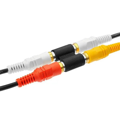 Miniatura 4 de Cmple - Adaptador de cable de audio y video RCA Convertidor de conector de componentes compuestos - RCA macho a macho de un solo enchufe a enchufe