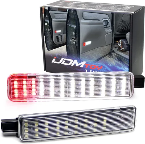 Miniatura 11 de iJDMTOY Lentes transparentes de 36 luces LED azules para puerta lateral de cortesía, compatibles con camiones GM SUV, Escalade Avalanche Silverado