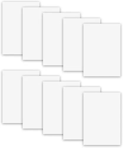 Miniatura 2 de MR.R 10 piezas de 8 x 12 pulgadas, tablero de metal de aluminio brillante blanco puro para fotos, letrero de aluminio en blanco para sublimación