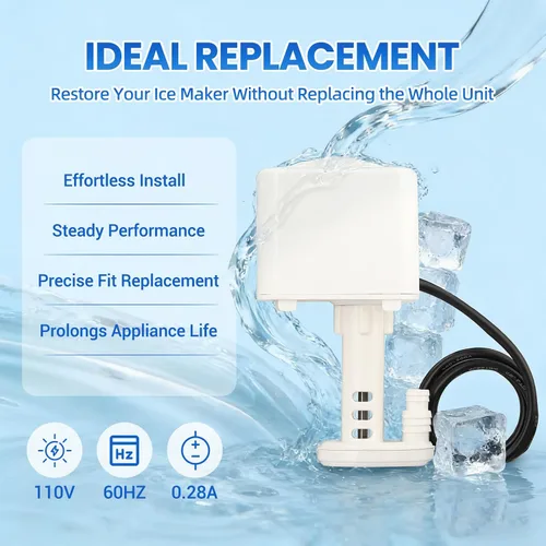 Miniatura 3 de Universal 110V 60HZ Máquina de hielo Bomba de agua Motor YZF5816 Reemplazo para JEELY Motor de suministro de agua para máquina de hacer hielo, 0.28A
