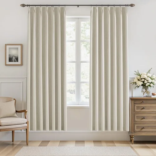 Miniatura 21 de UHITECH Cortinas opacas cortas de 35 pulgadas de largo, plisadas, opacas, para ventanas pequeñas, con aislamiento térmico, cortinas reductoras