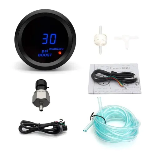 Miniatura 7 de Medidor digital para automóvil de 2.047 in con LED azul (temperatura del aceite 104-302F)