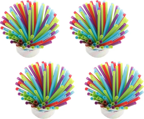 Miniatura 4 de KOLORAE Pajitas para beber de 5 pulgadas – Pajitas coloridas y divertidas para uso diario, perfectas para estirar y beber café y cócteles