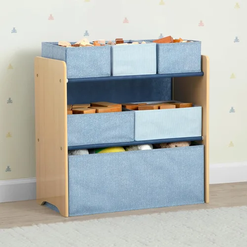 Miniatura 2 de Delta Children - Organizador de juguetes GapKids de 6 compartimientos, certificado Greenguard Gold, azul índigo