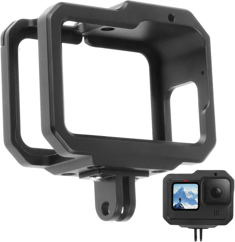 Miniatura 7 de Funda protectora de aluminio para GoPro Hero 13/12/11/10/9, estuches de marco duro duraderos, marco de carcasa de metal resistente con dedos