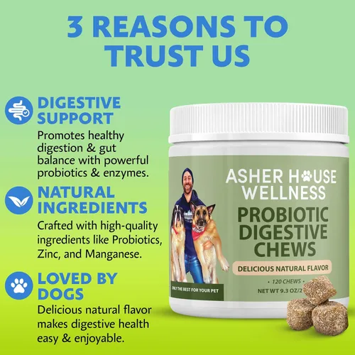Miniatura 5 de Suplemento masticable digestivo probiótico para perros