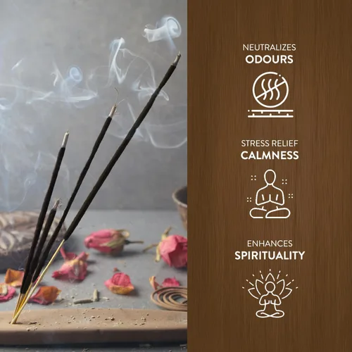 Miniatura 4 de HEM Incienso de vainilla francesa – Caja de 120 varillas (6 paquetes) – Aroma dulce y acogedor para meditación, yoga, alivio del estrés y refresco
