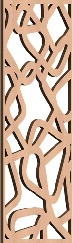 Miniatura 36 de Acme Paneles de pared decorativos de madera con calado, 9 3/8 pulgadas de ancho x 24 3/8 pulgadas de alto x 1/4 de alto, roble rojo