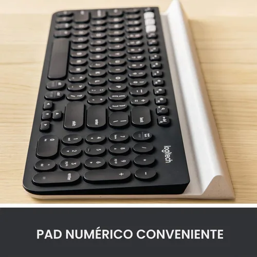 Miniatura 3 de Logitech K780 Teclado Inalámbrico Multidispositivo para Computadora, Teléfono y Tableta – Compatible con Control de Varios Ordenadores FLOW