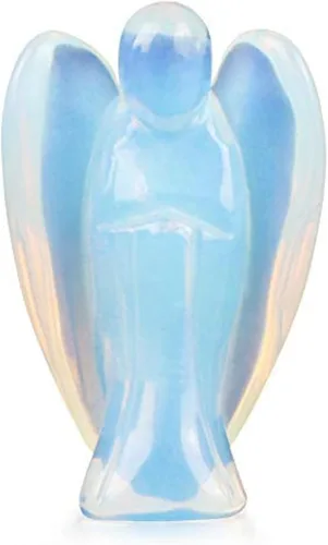 Miniatura 15 de Artistone Estatuas y figuras de ángel de cristal de amatista, bolsillo de gemas talladas, piedra curativa de ángel de la guarda, regalos