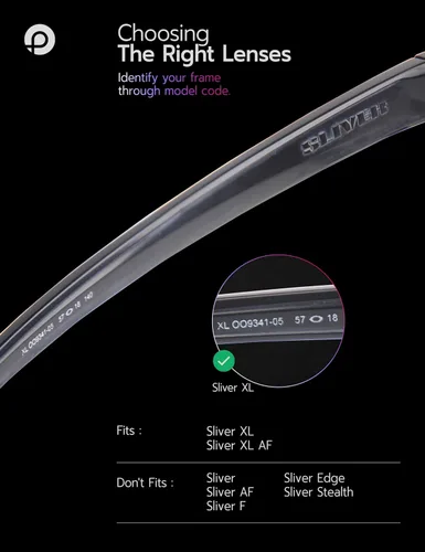 Miniatura 2 de Lentes de repuesto para gafas de sol Oakley Sliver XL OO9341 2.244 in