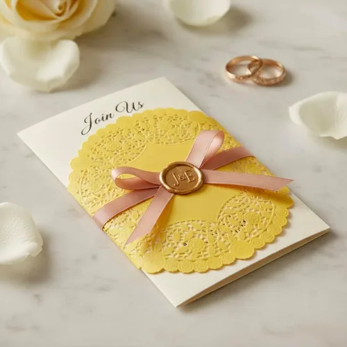 Miniatura 9 de 50 manteles individuales de encaje dorado de 10 pulgadas, manteles individuales desechables decorativos dorados metálicos para bodas, postres, mesas