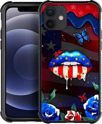 Miniatura 83 de Funda compatible con iPhone X/XS, diseño de bandera estadounidense de béisbol, TPU suave, a prueba de golpes, de vidrio templado, para iPhone X/XS