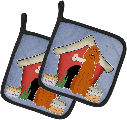 Miniatura 111 de Caroline's Treasures BB2894PTHD Dog House Collection Chow Chow Chow - Par de soportes para ollas, 7.5HX7.5W, multicolor 4-Azul