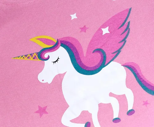 Miniatura 5 de Pijama para niña pequeña, con caballo, 100 % algodón, talla de 2 a 12 años, Navidad