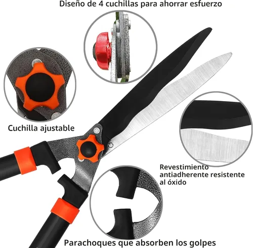 Miniatura 8 de YRTSH Loppers - Juego combinado de tijeras de setos y podadoras de 3 piezas, kit de cuidado de árboles y arbustos de alta resistencia para patio
