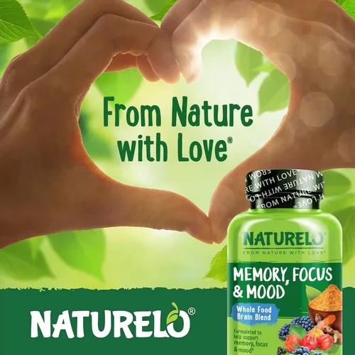 Miniatura 5 de NATURELO Suplemento integral para el cerebro – Suplementos de salud cerebral para apoyo de la memoria y la concentración – Suplemento de mezcla