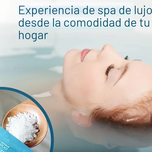 Miniatura 7 de Copos de magnesio para el baño - Cloruro de magnesio en copos - Sales del Mar Muerto para remojo, 10 LBS