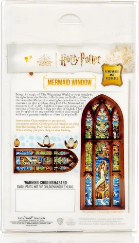 Miniatura 6 de Conquest Journals Harry Potter Mermaid - Juego de adhesivos para ventana, 11.5 x 30 pulgadas, incluye más de 20 burbujas flotantes y el huevo