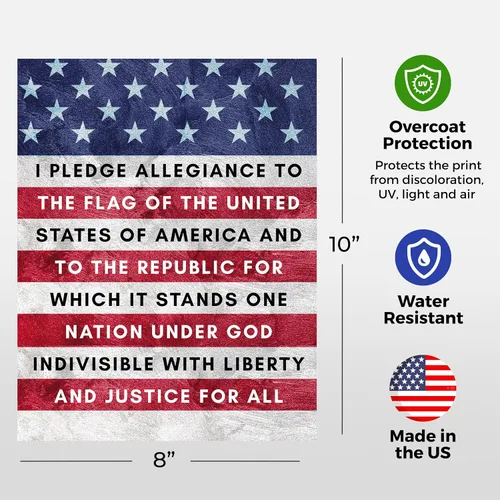 Miniatura 5 de Circa Print Impresión de pared de la bandera de Estados Unidos, vibrante gráfico motivacional con refranes, carteles e impresiones de banderas