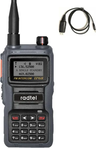 radtel IP68 impermeable largo alcance mano doble banda dos vías radio 199CH portátil Walkie talkie AM Air Aviación Banda Satcom NOAA FM Radio VOX