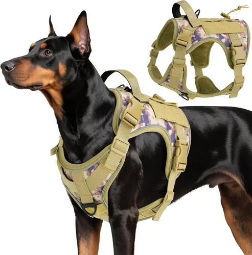 Miniatura 34 de VavoPaw cinturón de seguridad para perro, arnés de coche con peto de seguridad y hebilla ajustable para vehículo, cinturón de seguridad de nailon