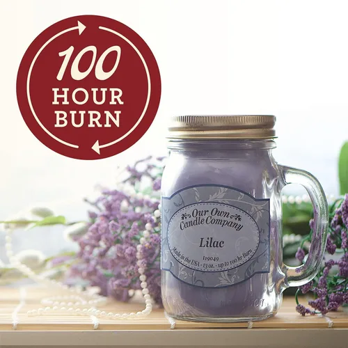 Miniatura 2 de Our Own Candle Company, Vela de tarro de cristal triple perfumada navideña, 100 horas de tiempo de combustión, 13 onzas
