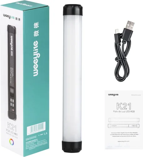 Miniatura 6 de Varita de luz de mano, tubo de luz RGB K21, control por aplicación, 2500K-8500K, varita de luz LED para pintura de luz nocturna, fotografía, video