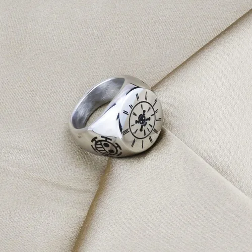 Miniatura 4 de ZWYQWN Anime One Piece Luffy Skeleton Ring Birthday Gifts for Men Boys Cosplay Gifts for Women Men