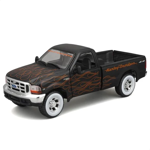 Miniatura 4 de Maisto – 32181bk – Vehículo Miniatura – Modelo Harley Davidson 1936 – Escala 1: 24 Escala – Ford F 350 Super Duty