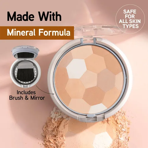 Miniatura 4 de Physicians Formula - Paleta de polvo fijador multicolor, polvo compacto de acabado, cobertura natural, beige, probado por dermatólogos, clínicamente