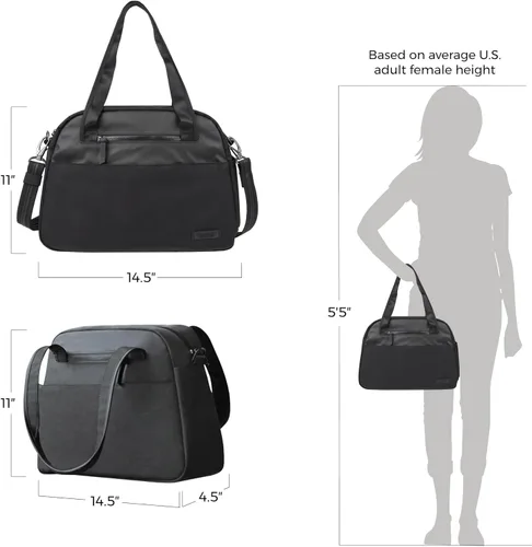 Miniatura 3 de Travelon Women's Anti-theft Metro Medium Carryall Tote With Rfid Blocking Pouch