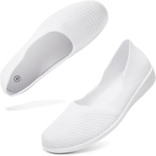 hash bubbie - Zapatos bajos sin cordones y cómodos para mujer, zapatos de vestir, zapatos de tenis, zapatos de trabajo, enfermeras, zapatos