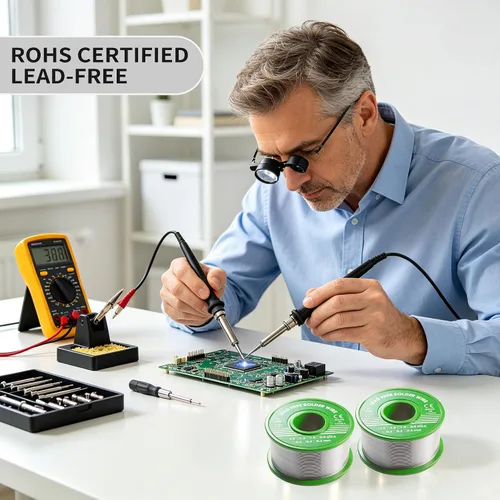Miniatura 5 de Lead Free Solder Wire Rosin Core Electrical Solder Wire Fine Alloy Solder Sn99.3 Cu0.7 for Electrical, Electronic, Connector Soldering