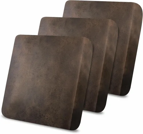 Miniatura 68 de Fundas de cojín tipo cuero para sofá, juego de fundas protectoras de muebles para sillón seccional, sofá biplaza de tela de elastano elástica